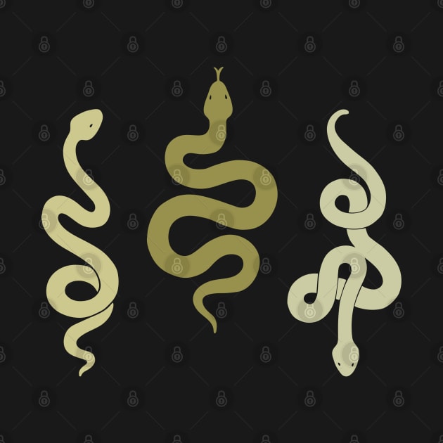 Sage Green Snakes Sticker Pack by heyvisuals