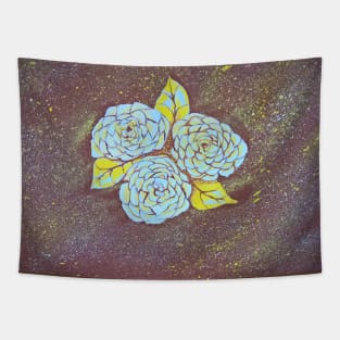 Abstract floral painted design Tapestry
