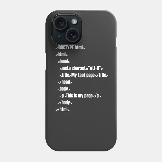 HTML Phone Case by SherriVoils