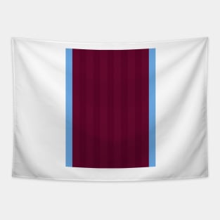 West Ham United 1997 Retro Home Claret and Sky Stripes Tapestry