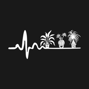 Plant Lover Heartbeat Indoor Plants T-Shirt