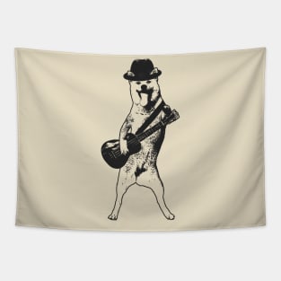 Doggo wielding ukulele Tapestry