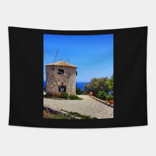 Greek windmill aesthetic Tapestry