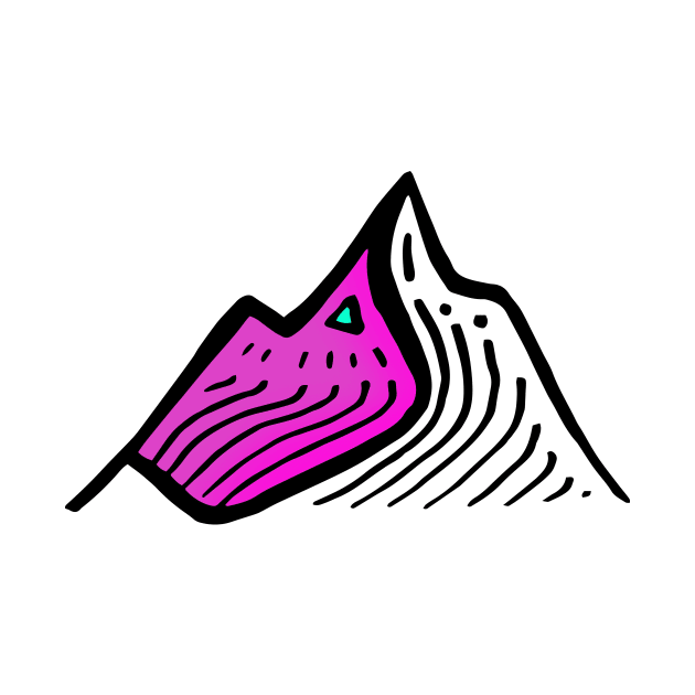 Mountain Line Art by VANDERVISUALS