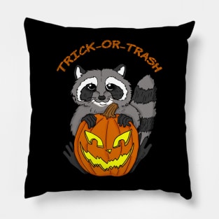 Trick or Trash Panda Pillow