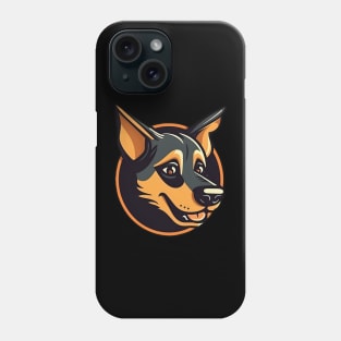 Rottweiler dog portrait Phone Case