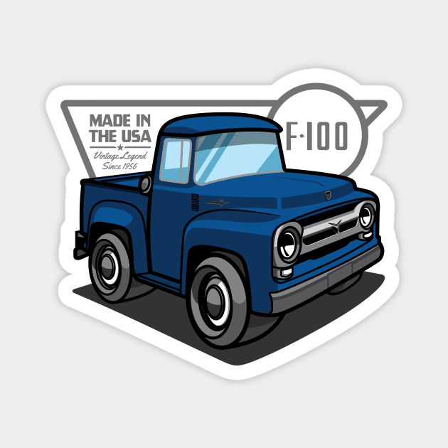 Nocturne Blue F100 - 1956 Magnet by jepegdesign