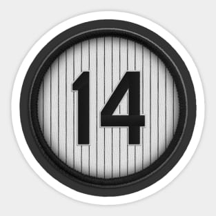 Paul Konerko #14 Jersey Number Sticker for Sale by StickBall