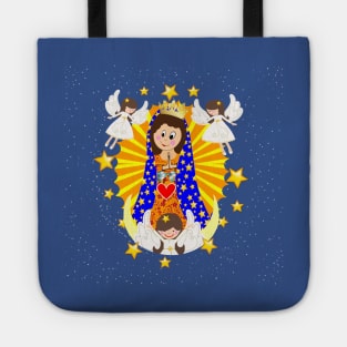 Guadalupe Virgin Mary Virgen de Guadalupe Mexico Mexican Our Lady Tote