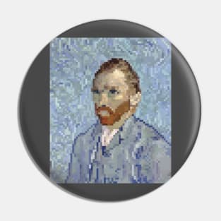 Pixely Van Gogh Pin