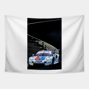 Porsche 911 RSR no93 24 Hours of Le Mans 2019 Tapestry