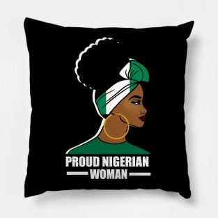 Proud Nigerian Woman, Nigeria Flag African Pillow