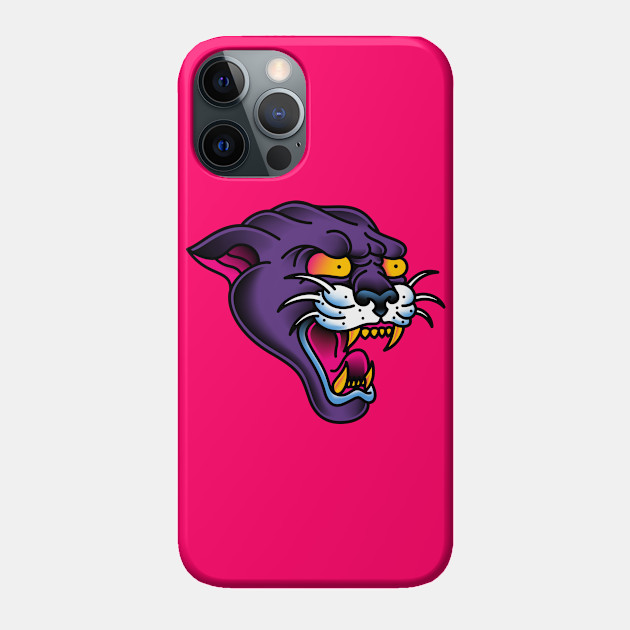 American Traditional Panther Head - Tattoo - Phone Case