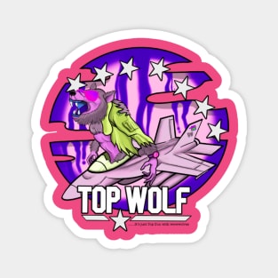 Top Wolf - Toxic Waste Purple Magnet