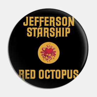 Jefferson Starship Red Octopus Pin