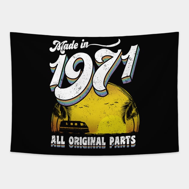 Made in 1971 All Original Parts Tapestry by KsuAnn