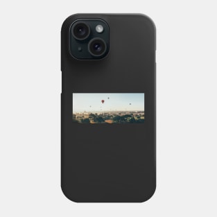 Hot-Air Balloons Flying Over Bagan Pagodas in Myanmar (Burma) Phone Case