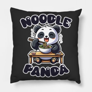 Noodle Panda Pillow