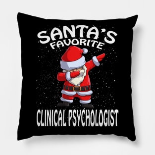 Santas Favorite Clinical Psychologist Christmas Pillow