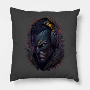 WOLVE WITH MASK Pillow