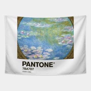 PANTONE MONET - Claude Monet's Water Lilies (1908) by Claude Monet landscape Tapestry