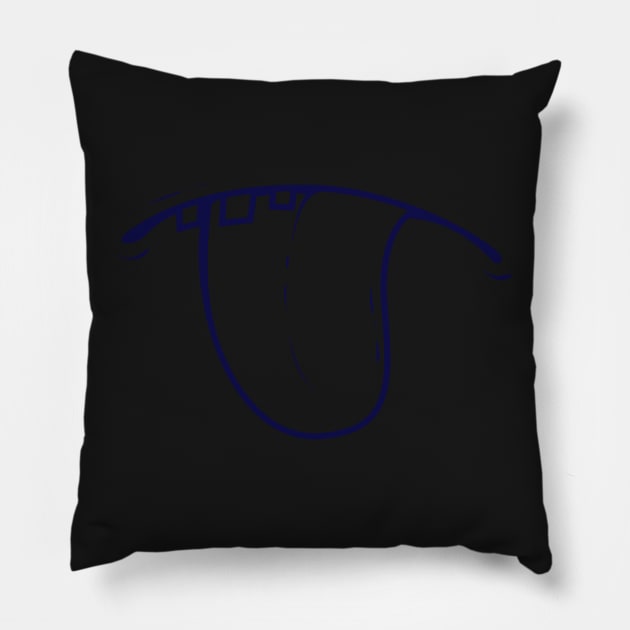 Funny Face masks 11 Pillow by Nikisha