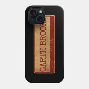 Aliska, text red retro Garth Brooks Phone Case