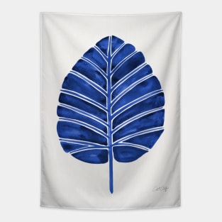 Navy Alocasia Tapestry