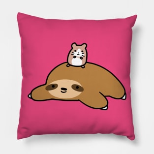 Sloth and Hamster Pillow