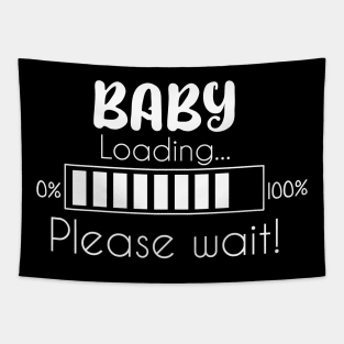 Baby Loading Future Mom Tapestry