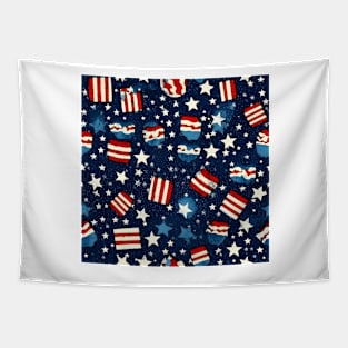 Patriotic 4th of July Pattern 15 Tapestry