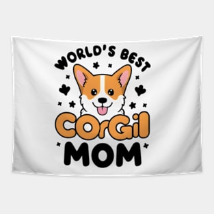 World's Best Corgi Mom Dog Owner Tapestry