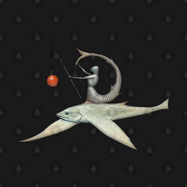 Hieronymus Bosch: Flying Fish Knight by FlyingSnail