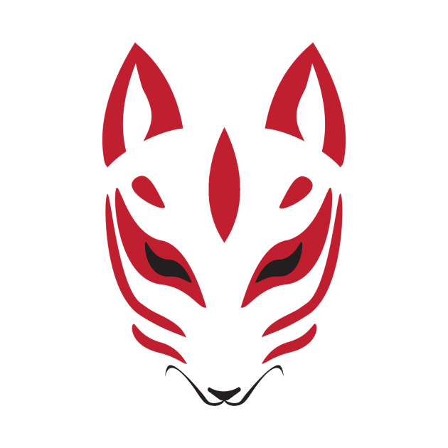 Kitsune Minimalist by Thrylos Store