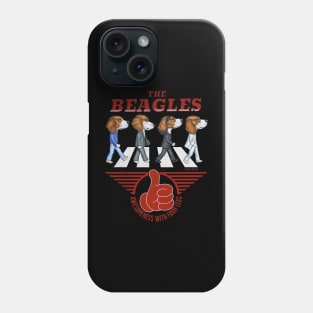 Classic Street crossing with Beagle Dogs on a retro The Beagles tee Phone Case