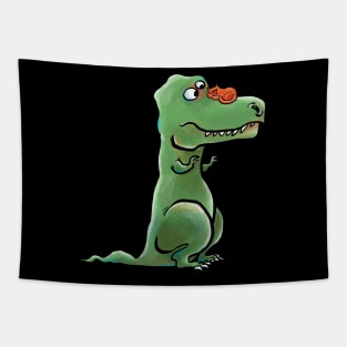 T-Rex Catnap Tapestry