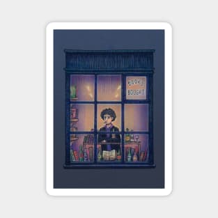 Black Books window Magnet