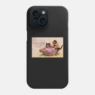 Victorian Easter Cats Phone Case