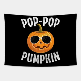 Mens Grandpa Halloween Shirt Pop Pop Gift Funny Pumpkin Pop Pop Tapestry