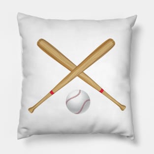 Baseball Bat and Ball Pillow