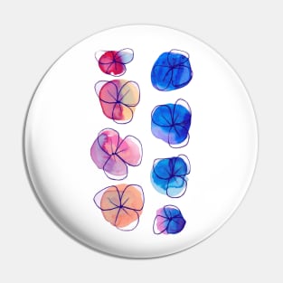 Simple Ombre Watercolor Flowers Pin