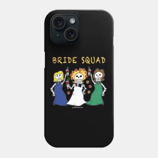 Skeleton Wedding WITH white outline Phone Case