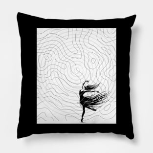 Ballet Dancer - the minimalist Pillow