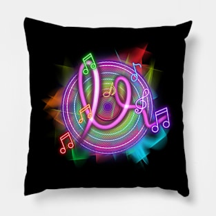 Neon Music Pillow