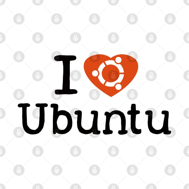 I Love Ubuntu for the Cool Geek by ibadishi