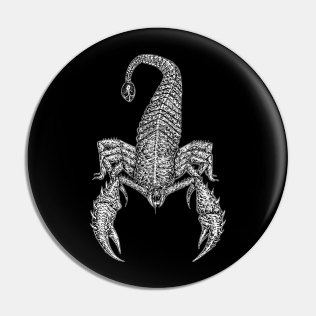 scorpions Pin by DEATHSTYLE MERCH