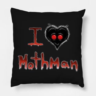 I (heart) Mothman Pillow