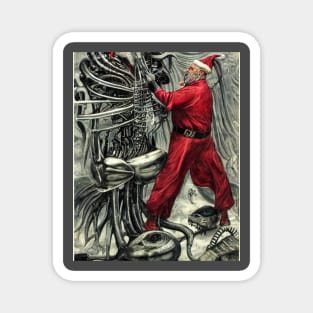 Santa Conquers The Martians Magnet