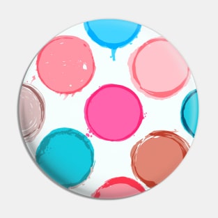 Colourful Circle Art Pin