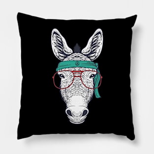 Hand drawn horse Pillow